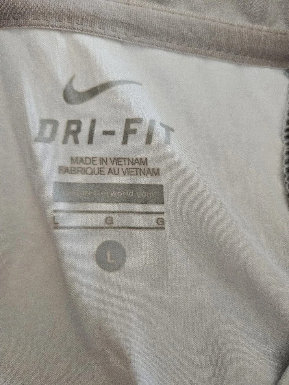Nike Two-Tone Unisex Zip-Up Windbreaker in Light Gray and Dark Gray Size Large